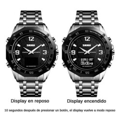 Reloj SKMEI 1464 Duos Electronic Brujúla Podómetro Termo Oled - Negro