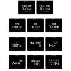 Reloj SKMEI 1464 Duos Electronic Brujúla Podómetro Termo Oled - Negro