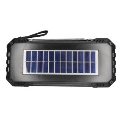 Parlante Bluetooth Ewtto 1259 Solar FM USB SD Recargable - Azul