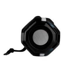 Parlante Bluetooth T&G 162 Iluminado FM USB SD Recargable - Negro