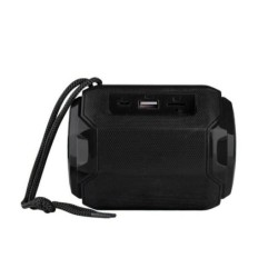 Parlante Bluetooth T&G 162 Iluminado FM USB SD Recargable - Negro