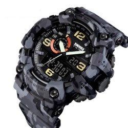 Reloj SKMEI 1520 Cobra Dual Machine Multifunción  Iluminación - Gris