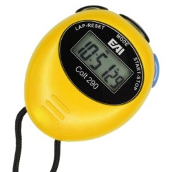 Cronómetro EAI Colt 290 Alarma Fechador Ergonómico - Amarillo