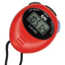 Cronómetro EAI Colt 290 Alarma Fechador Ergonómico- Rojo