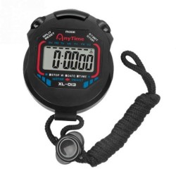Cronómetro AnyTime 013 Fechador Alarma Split Rango 24 Hr - Negro