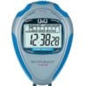 Cronómetro Q&Q HS46 Fechador Alarma Split Rango hasta 24 hrs - Plata
