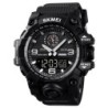 Reloj SKMEI Comando 1586 Dual Multifunción 3 Horarios - Negro