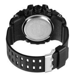 Reloj SKMEI Comando 1586 Dual Multifunción 3 Horarios - Negro