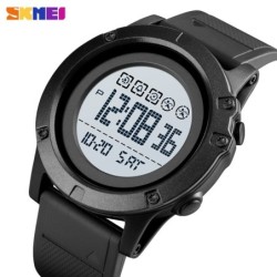 Reloj SKMEI Pin 1727 Sport Multi Dual Time Conteo Light - Negro Blanco