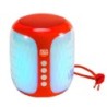 Parlante Bluetooth T&G611 Iluminado FM USB SD Aux Recargable - Rojo