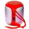 Parlante Bluetooth T&G611 Iluminado FM USB SD Aux Recargable - Rojo