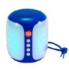Parlante Bluetooth T&G 611 Iluminado FM USB SD Aux Recargable - Azul