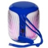 Parlante Bluetooth T&G 611 Iluminado FM USB SD Aux Recargable - Azul