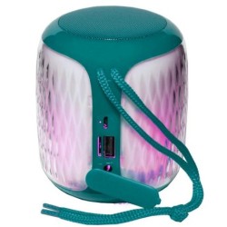 Parlante Bluetooth T&G 611 Iluminado FM USB SD Aux Recargable - Verde