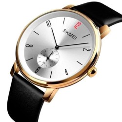 Reloj SKMEI Zinc 1398 Analógico Segundero Elegante - Dorado