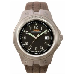 Reloj Timex Expeditión™ T49631 Indiglo Fechador Cuero - Negro