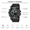 Reloj SMAEL Scan 8048 Hibrido Retroiluminado Multifunción - Negro