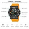 Reloj SMAEL Scan 8048 Hibrido Retroiluminado Multifunción - Naranja