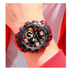 Reloj SMAEL Runner 1921 Dual Multifunción Retroiluminado - Rojo