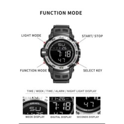 Reloj SMAEL Sport 1511 Digital Multifunción Iluminación - Negro
