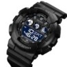 Reloj SKMEI Patrol 1857 Digital Multifunción Horario Mundial - Negro