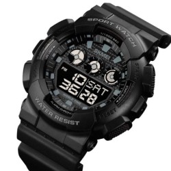 Reloj SKMEI Patrol 1857 Digital Multifunción Horario Mundial - Negro
