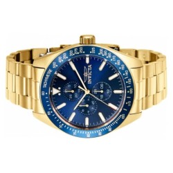 Reloj Invicta Aviator 38967 Fechador 3  Esferas Hombre - Dorado