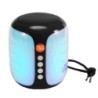 Parlante Bluetooth T&G 611 Iluminado FM USB SD Aux Recargable - Negro