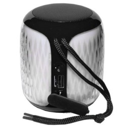 Parlante Bluetooth T&G 611 Iluminado FM USB SD Aux Recargable - Negro