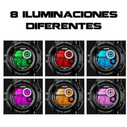 Reloj SKMEI Drop 1222  Digital Deportivo Iluminación Multiple - Negro