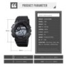 Reloj SKMEI Shadow 1583 Multifunción Iluminación Sport - Negro