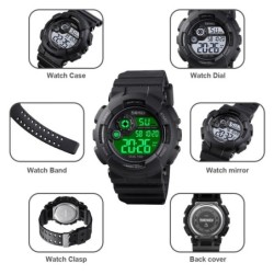 Reloj SKMEI Shadow 1583 Multifunción Iluminación Sport - Negro
