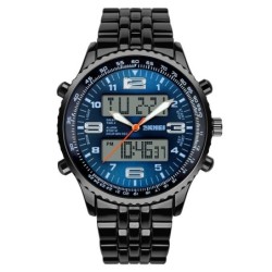 Reloj SKMEI Dual 1032 Multifuncion Dual Retroiluminación - Azul