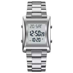 Reloj SKMEI Suit 1812 Digital Horario Dual Fechador Acero - Negro