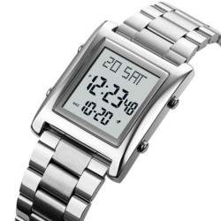 Reloj SKMEI Suit 1812 Digital Horario Dual Fechador Acero - Negro