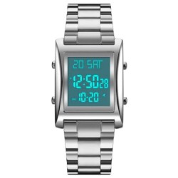 Reloj SKMEI Suit 1812 Digital Horario Dual Fechador Acero - Negro