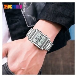 Reloj SKMEI Suit 1812 Digital Horario Dual Fechador Acero - Negro