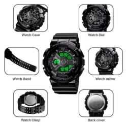 Reloj SKMEI Chrono 1828 Digital Dual Multifunción Deportivo - Negro