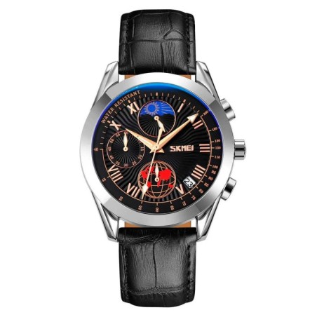 Reloj SKMEI Moon 9236 Analógico Crono Fechador Fase Lunar - Negro
