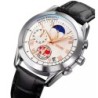 Reloj SKMEI Moon 9236 Analógico Crono Fechador Fase Lunar - Plata