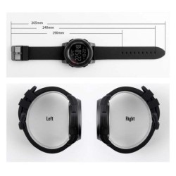 Reloj SKMEI 1257 Ciclope Dual Time Countdown Snooze BackLight - Negro
