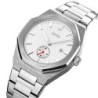 Reloj SKMEI Octa 9262 Analógico Fechador Esfera Seg - Plata Blanco