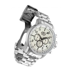 Reloj Invicta S1 Rally 23078 Cronógrafo 3 Esferas Acero - Plata