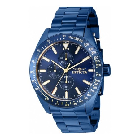 Reloj Invicta Aviator 38973 Fechador 3  Esferas 24 Hrs Hombre - Azul
