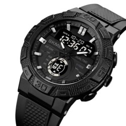 Reloj SKMEI Dark 1881 Hibrido Multifuncion Deportivo - Negro