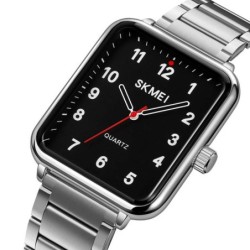 Reloj SKMEI Elegance  1954 Analogico Acero Caballero - Plata Negro