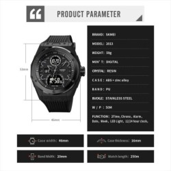 Reloj SKMEI Xtelar 2013 Dual Deportivo Multifuncion - Negro