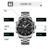 Reloj SKMEI Code 1649 Maquinaria Dual Multifunción Iluminación- Plata