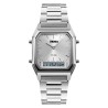 Reloj SKMEI Style 1220 Dual 3 Horarios Crono Fechador Acero - Plata