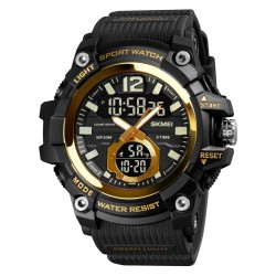 Reloj SKMEI Táctico 1725 Hibrido Multifunción Iluminación - Dorado